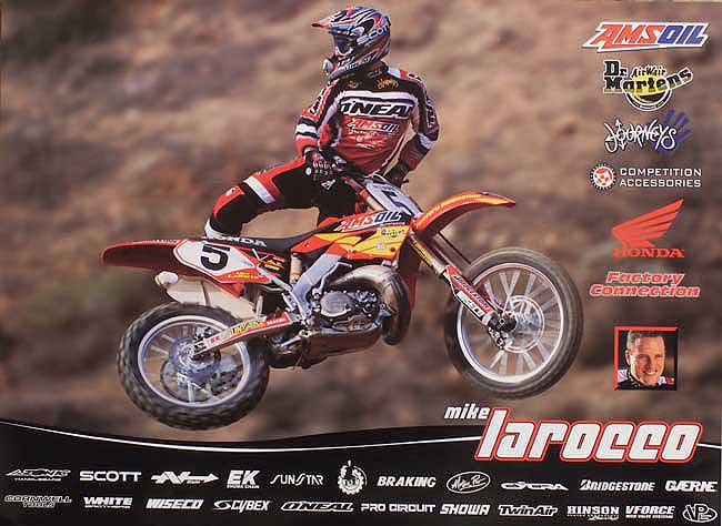 Mike LaRocco 2001 AMSOIL/Dr. Martens/Journeys/Competition Accessories Team Poster